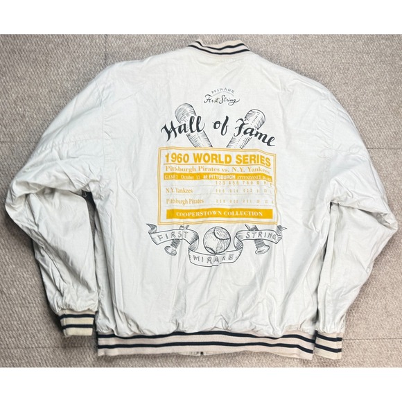 Mirage‎ Vtg MLB Pittsburg Pirates 1960 World Series Reversible Jacket Size XL - Picture 13 of 14